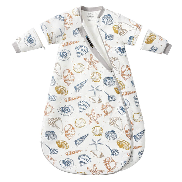 Usbettas baby sleep sack ocean front view showing cozy warmth for cold nights.