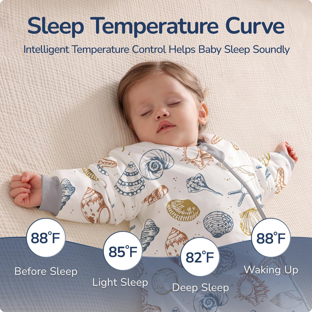 Usbettas sleep sack ocean soft cotton with padded interior.
