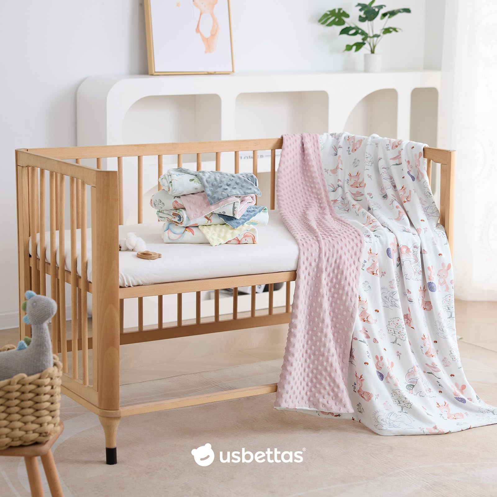 usbettas bunny blanket machine washable for easy care