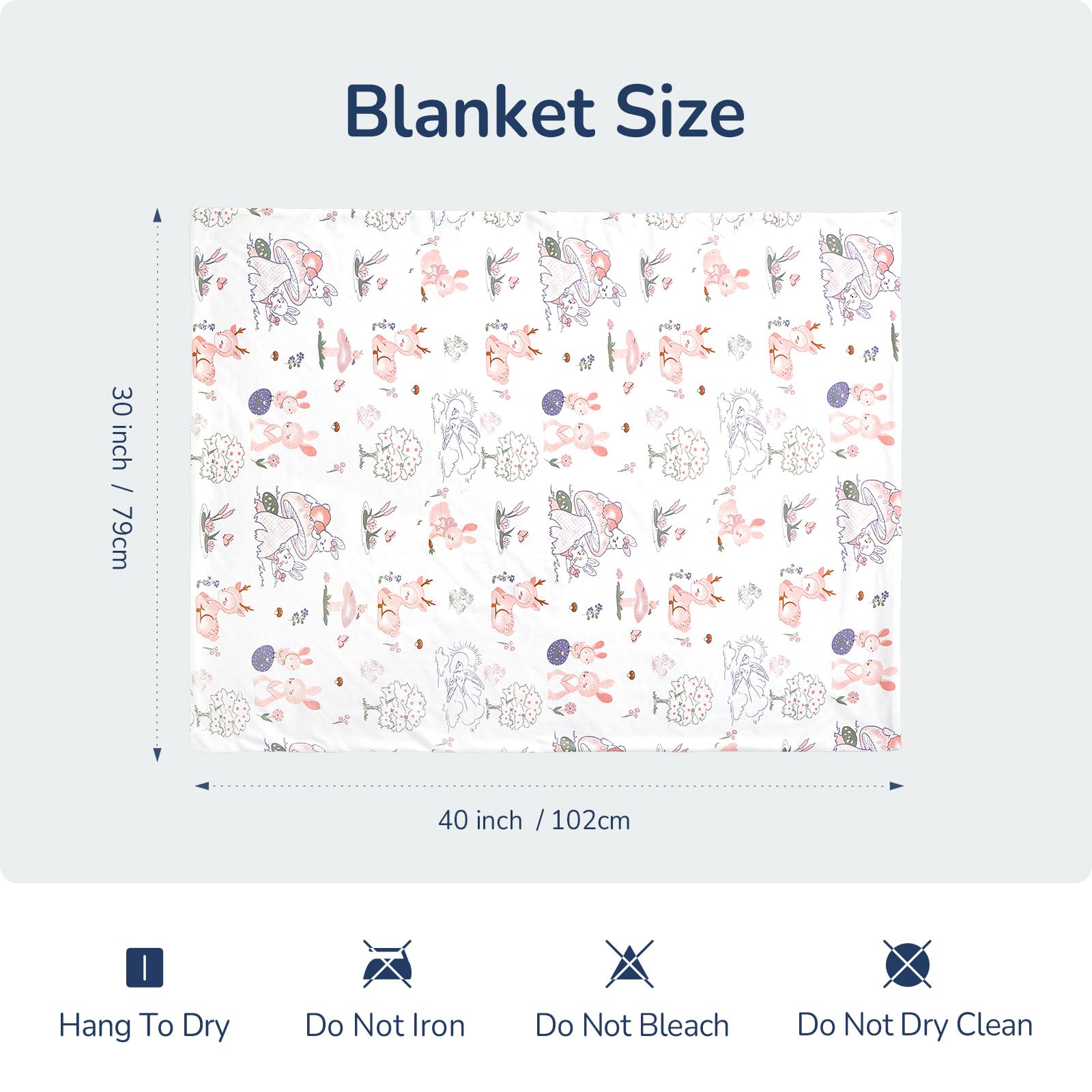 usbettas bunny blanket play mat provides a soft surface