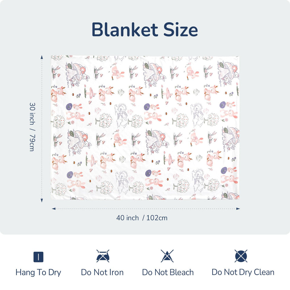 usbettas bunny blanket play mat provides a soft surface