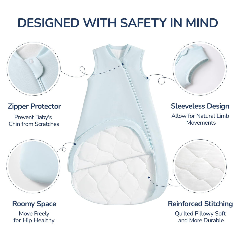 usbettas sleep sack two-way zipper enables quick bottom changes