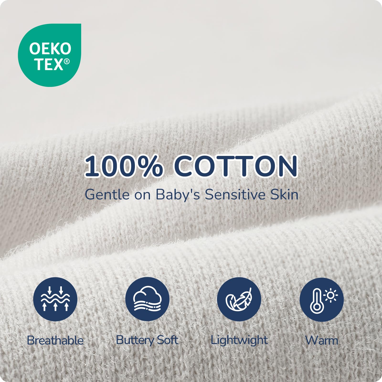 usbettas swaddle-mesh-design highlights airflow around the face for a breathable sleep.