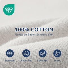 usbettas swaddle-mesh-design highlights airflow around the face for a breathable sleep.