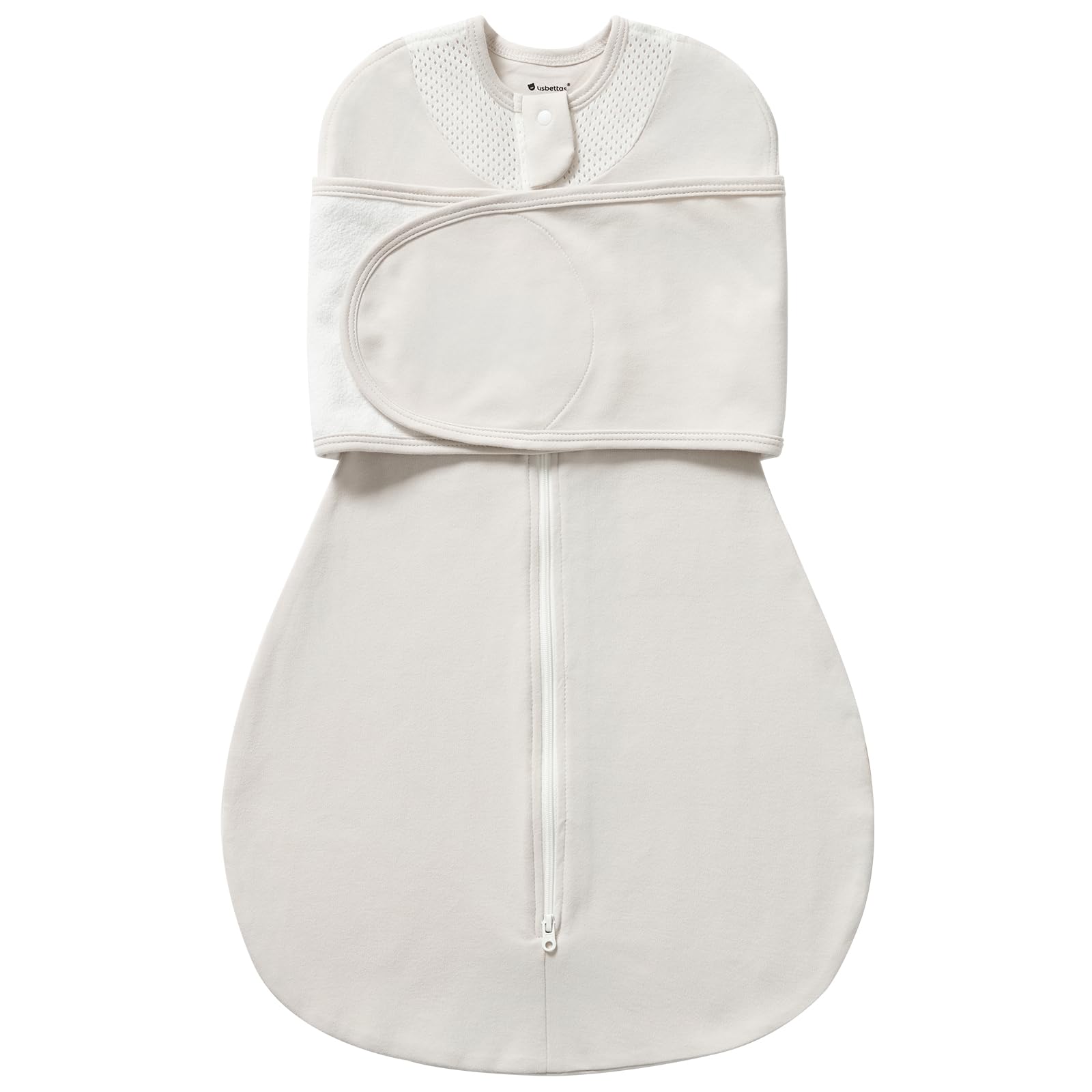 usbettas swaddle-newborn-breathable-cotton keeps baby cool and comfy all night.
