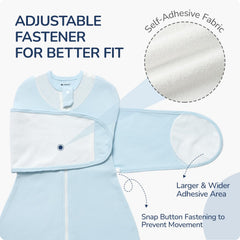 usbettas swaddle 3-way adjustable design supports gradual transitions for sleep.