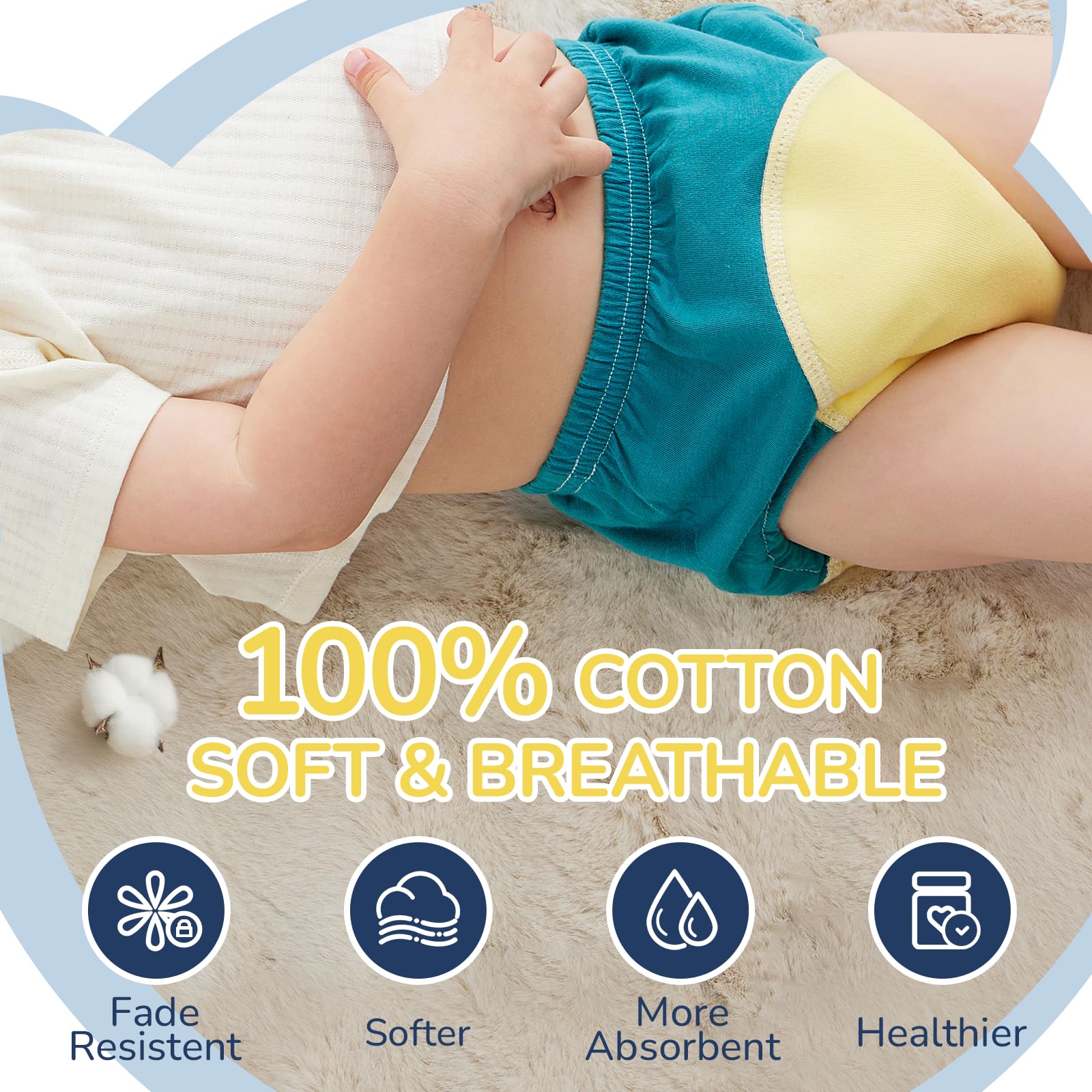 usbettas training pants 5T, machine washable for easy care.