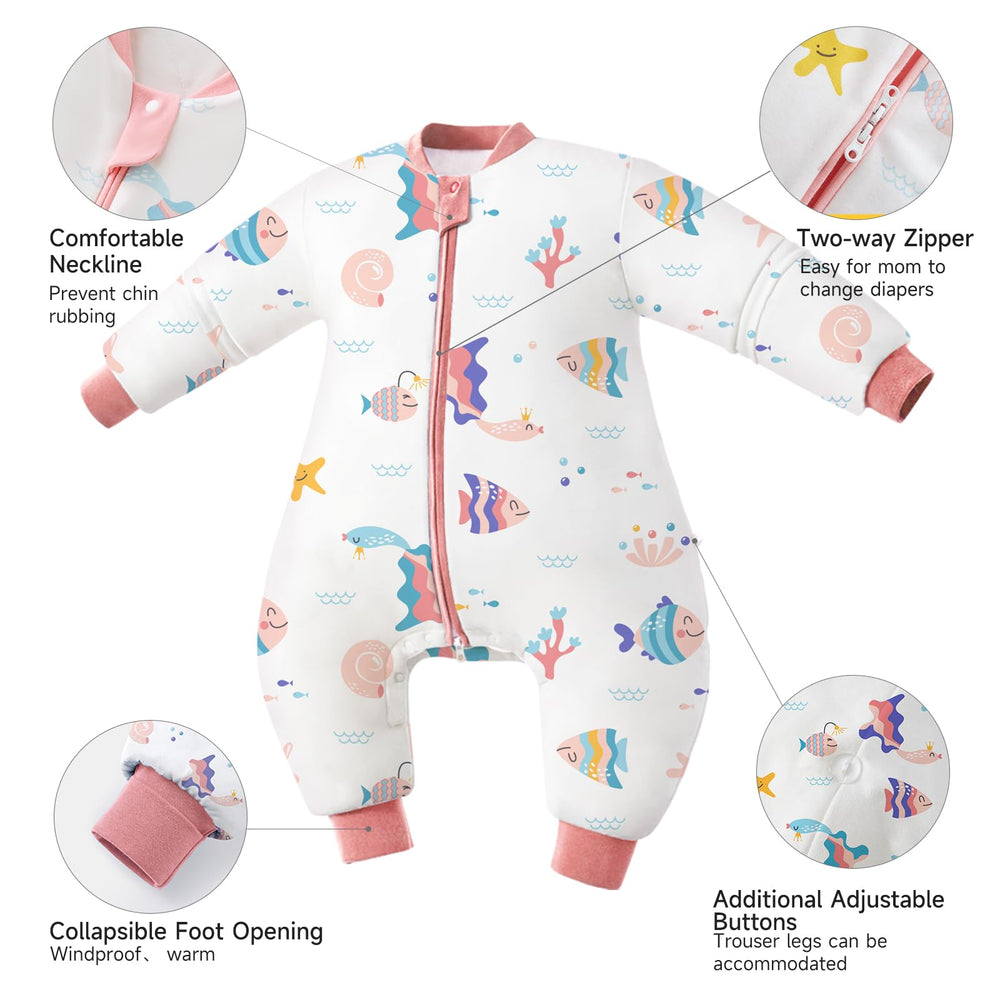 usbettas Two-way zipper enables easy diaper changes at night.