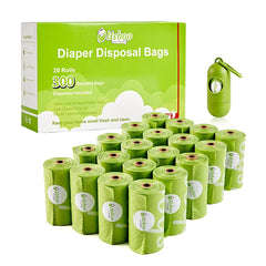USBOO packaging for 300 diaper bags box, convenient on-the-go disposal.