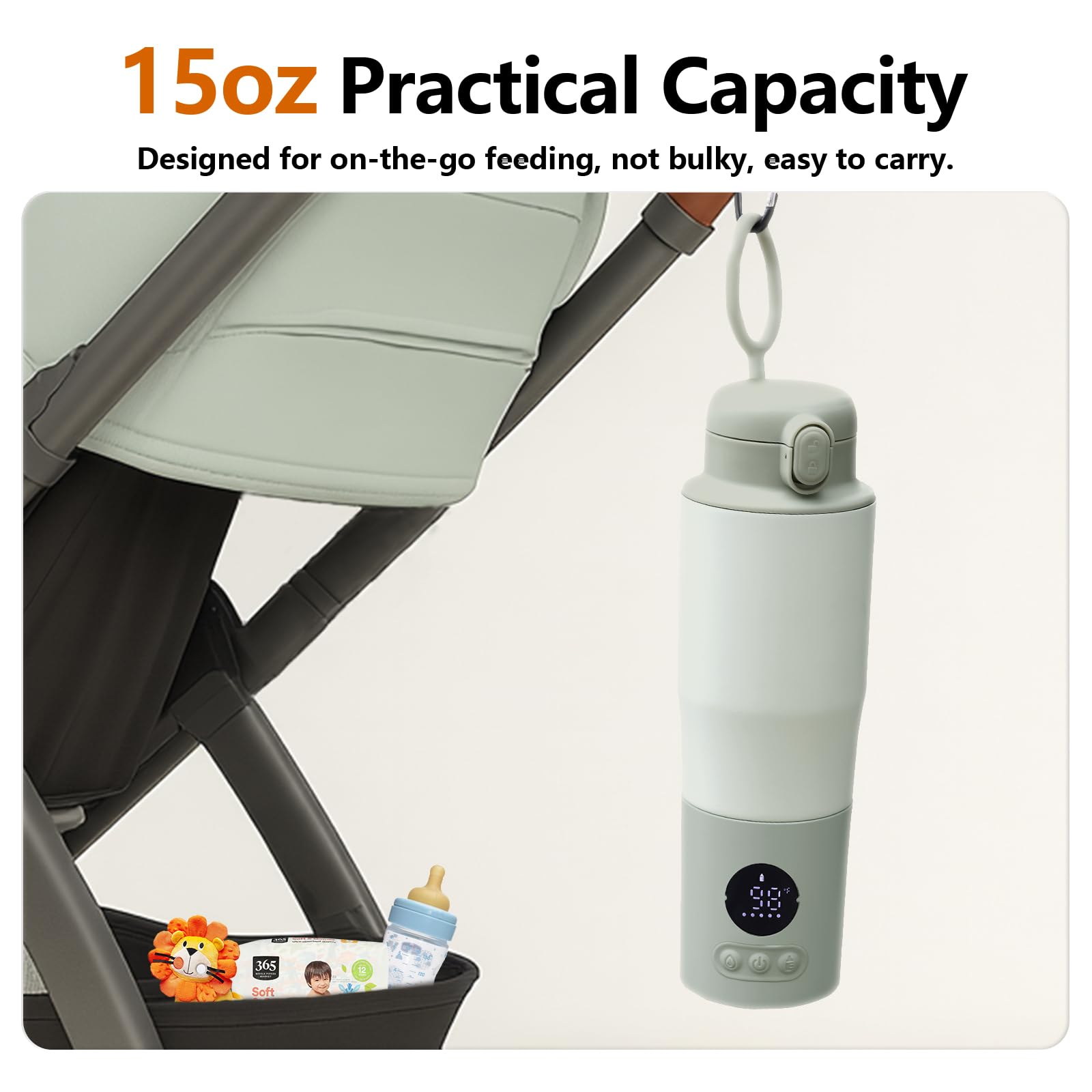 usereef 15oz capacity ready for multiple feedings during trips