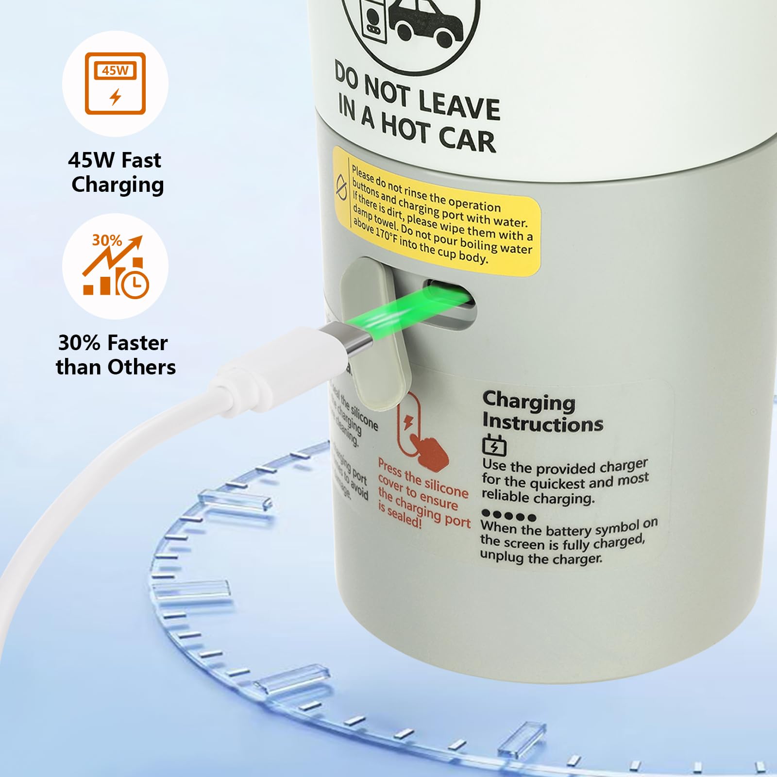 usereef 45w fast charging adapter speeds up recharging for quick use