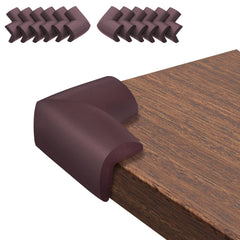 USFloatWishes brown corner cushions protect tables and fireplaces from bumps
