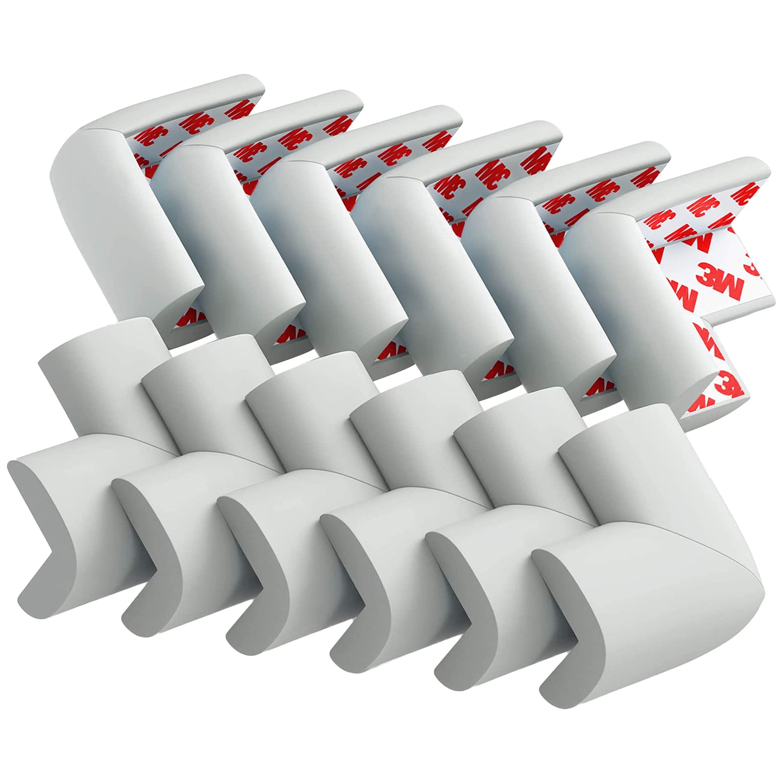USFloatwishes corner protector gray 12-pack for safer furniture corners.