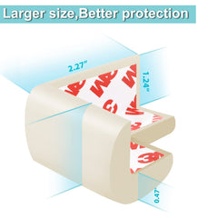 USfloatwishes edge guard soft rubber provides gentle impact absorption on sharp edges.