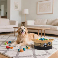 Ushang Pet paw-design storage bin adds charm and practical storage.