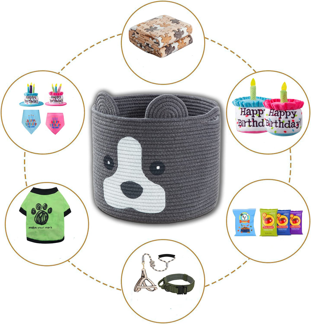 Ushang Pet double-handled basket for easy carrying