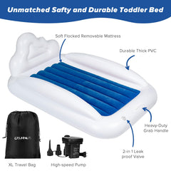 USHMA electric pump inflates bed quickly for easy setup