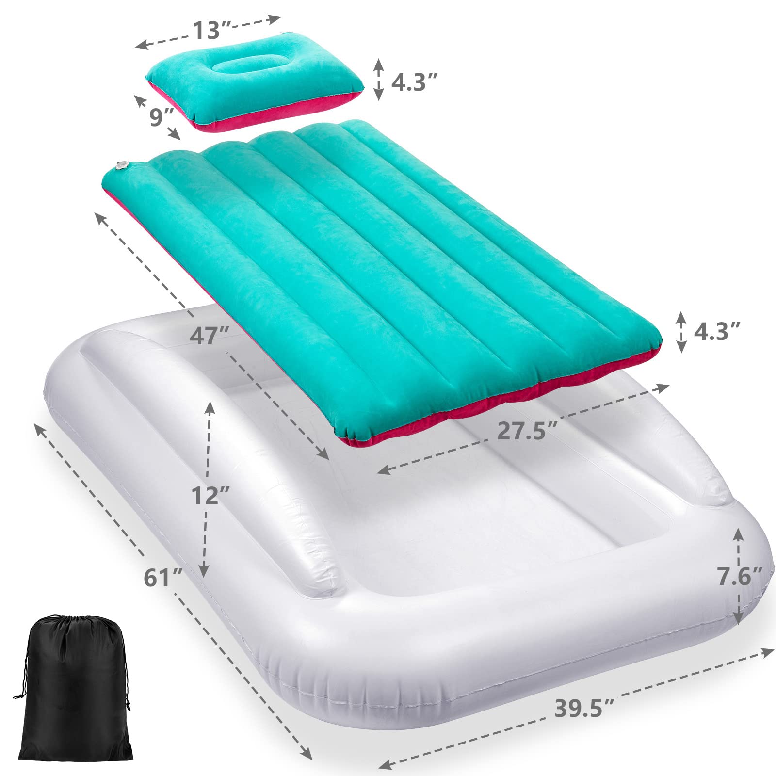 USHMA compact carry bag enables easy packing and travel storage.
