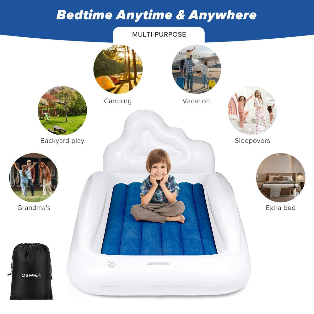 USHMA compact travel bag keeps the bed folded and portable