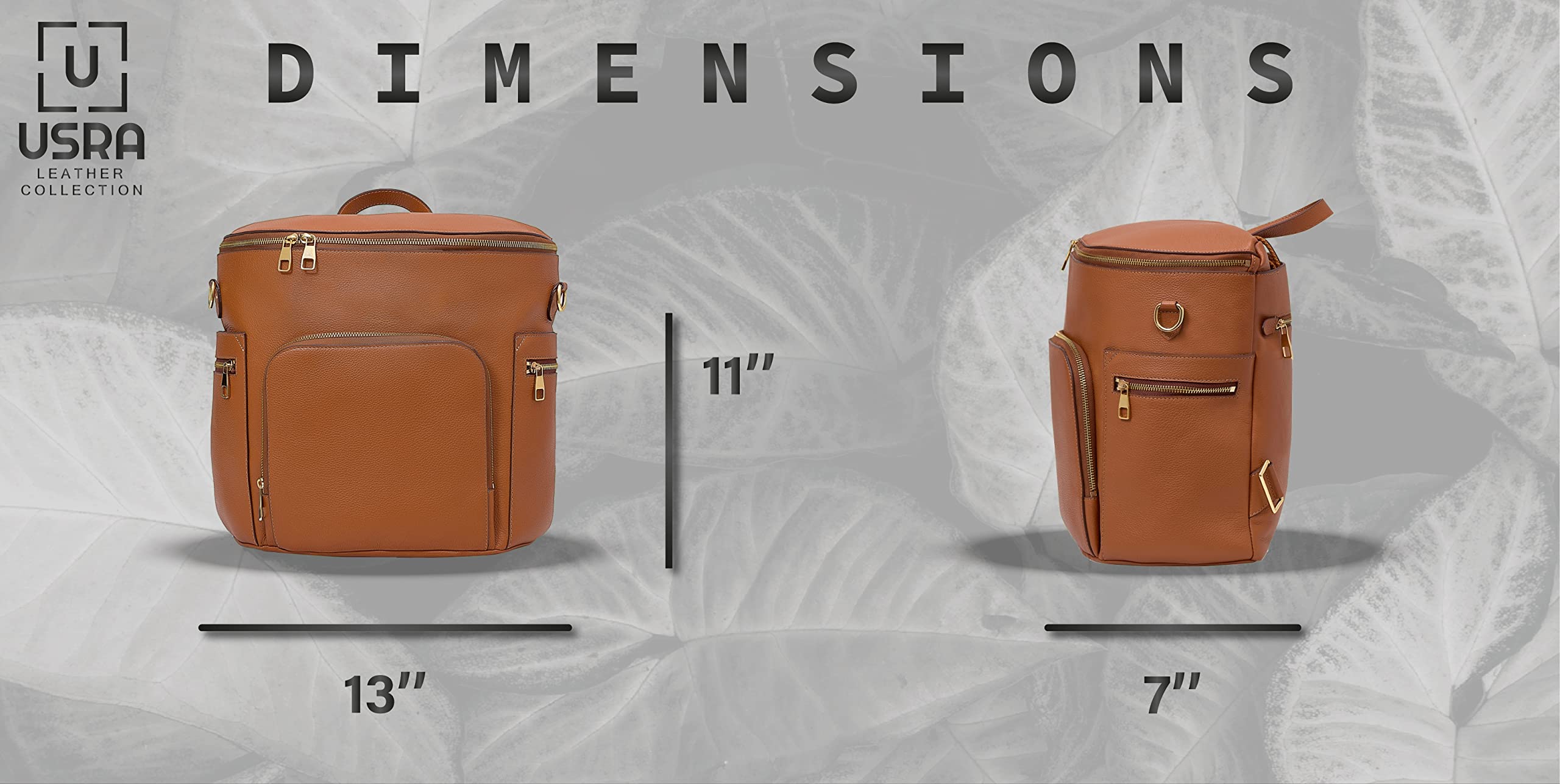 USRA diaper bag under-stroller fit allowing easy transportation.