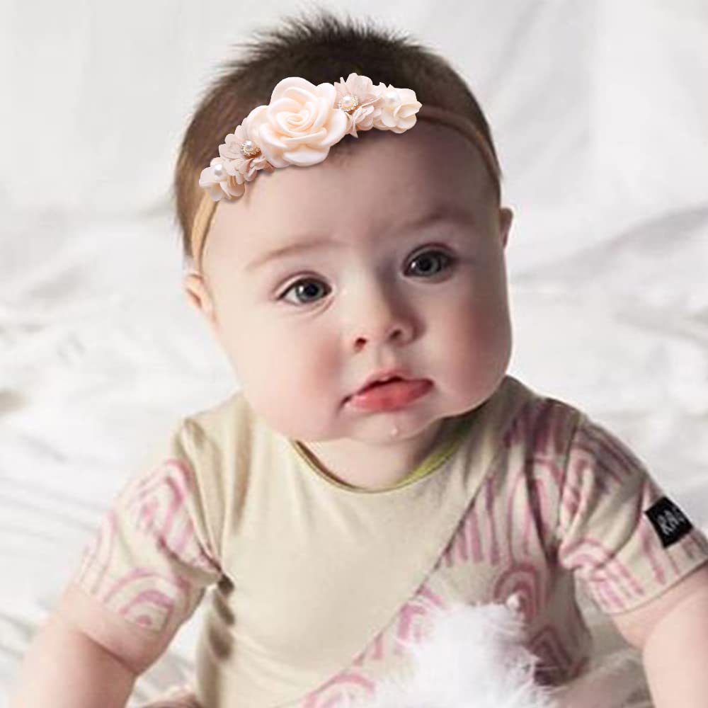 Utaly soft elastic headbands for newborns provide gentle comfortable wear