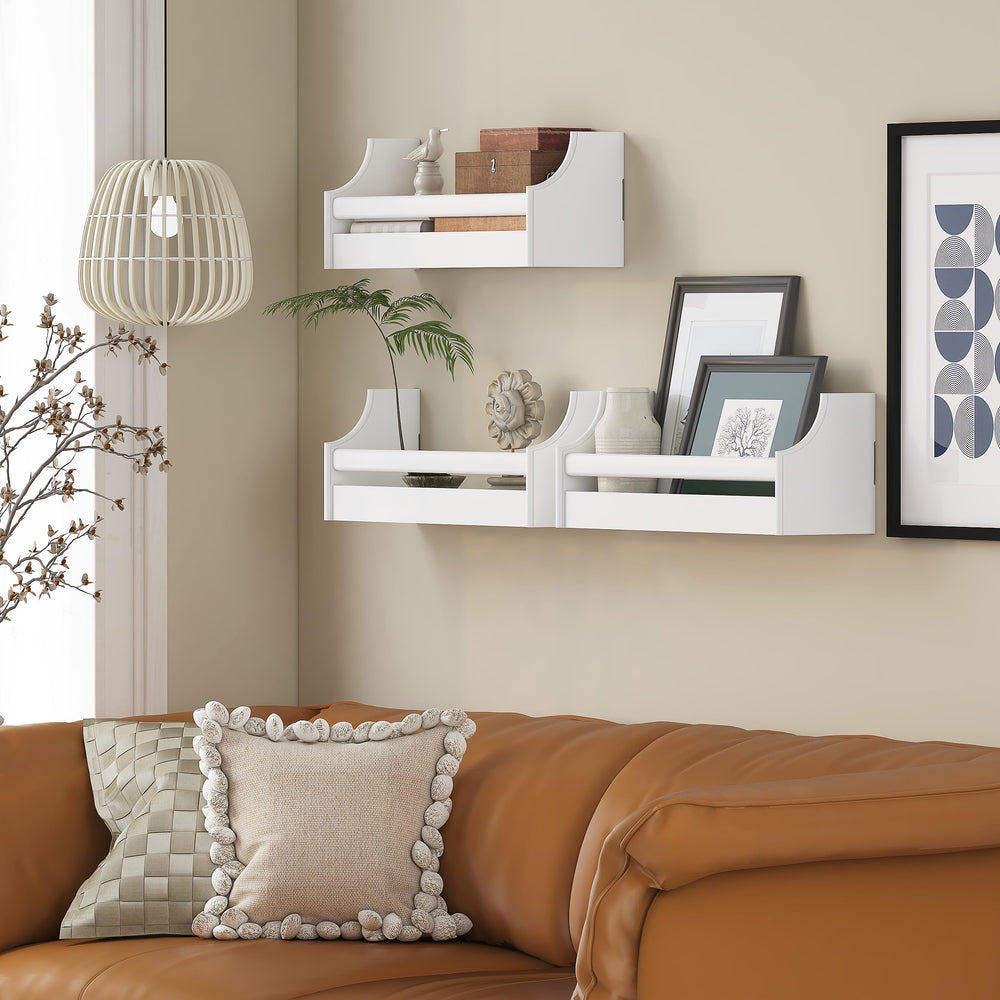 UTEX floating shelves set 3 upside-down use for children's clothes