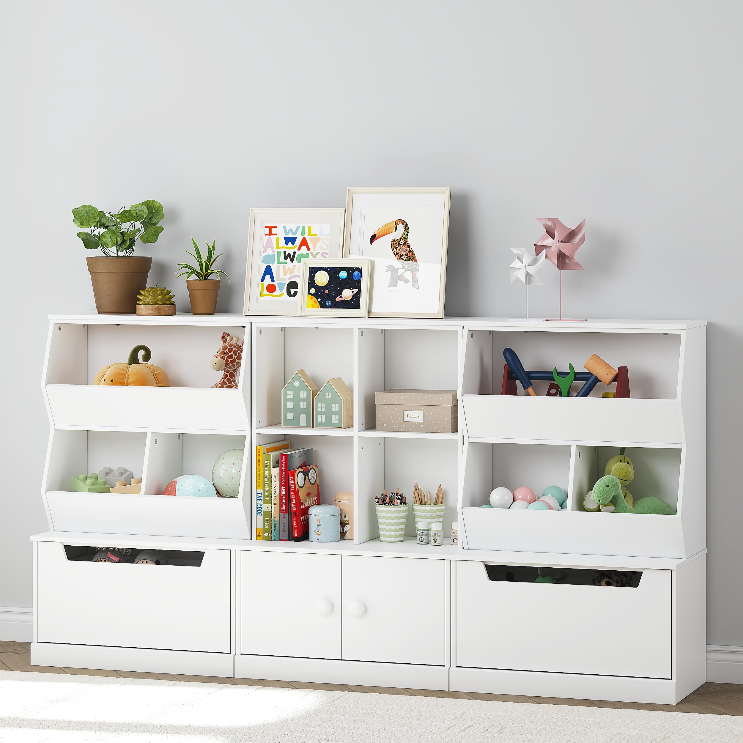 UTEX FSC-certified wood ensures durable, eco-friendly storage for kids rooms.