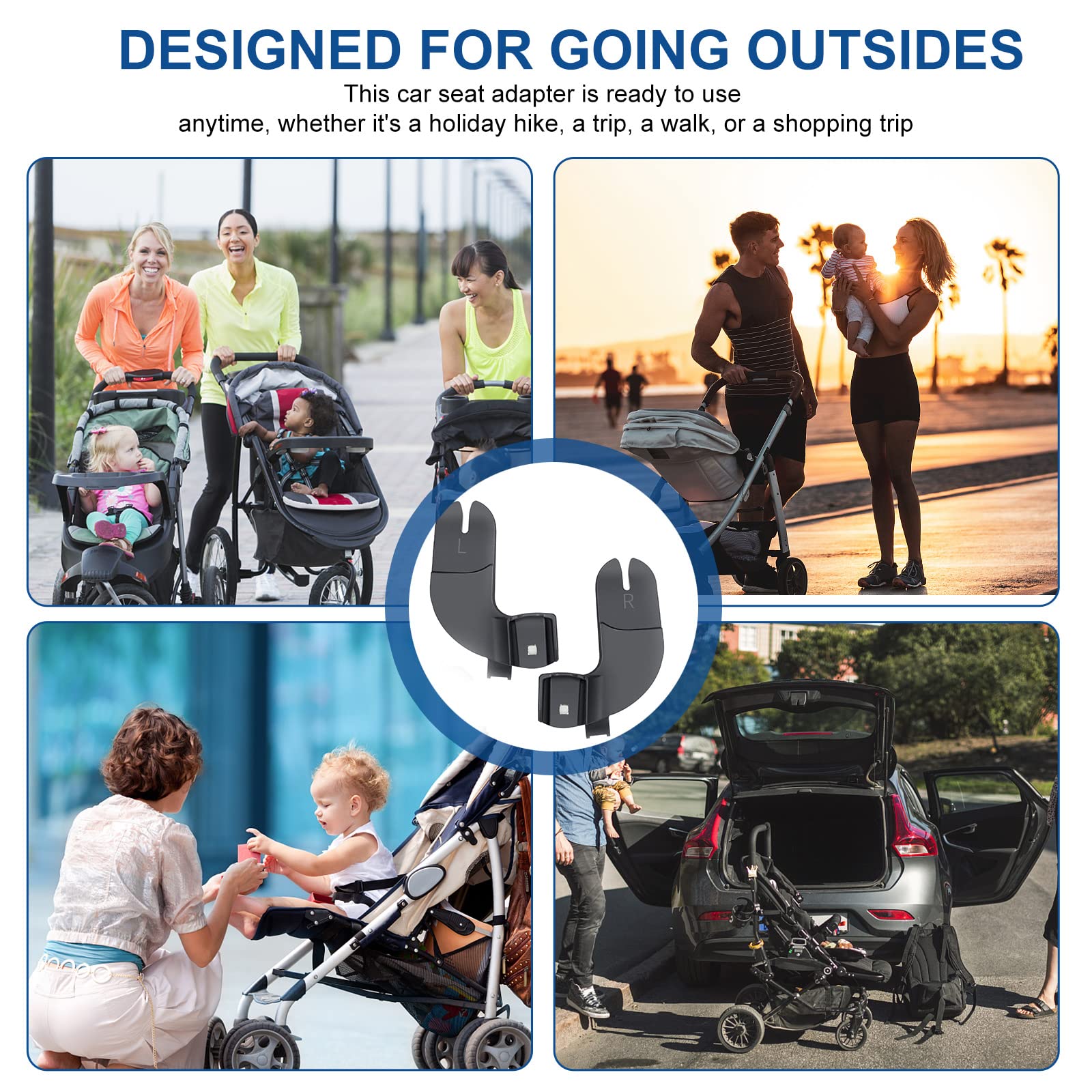 UTNVBTR car seat adapter attached to City GO 2 for quick use