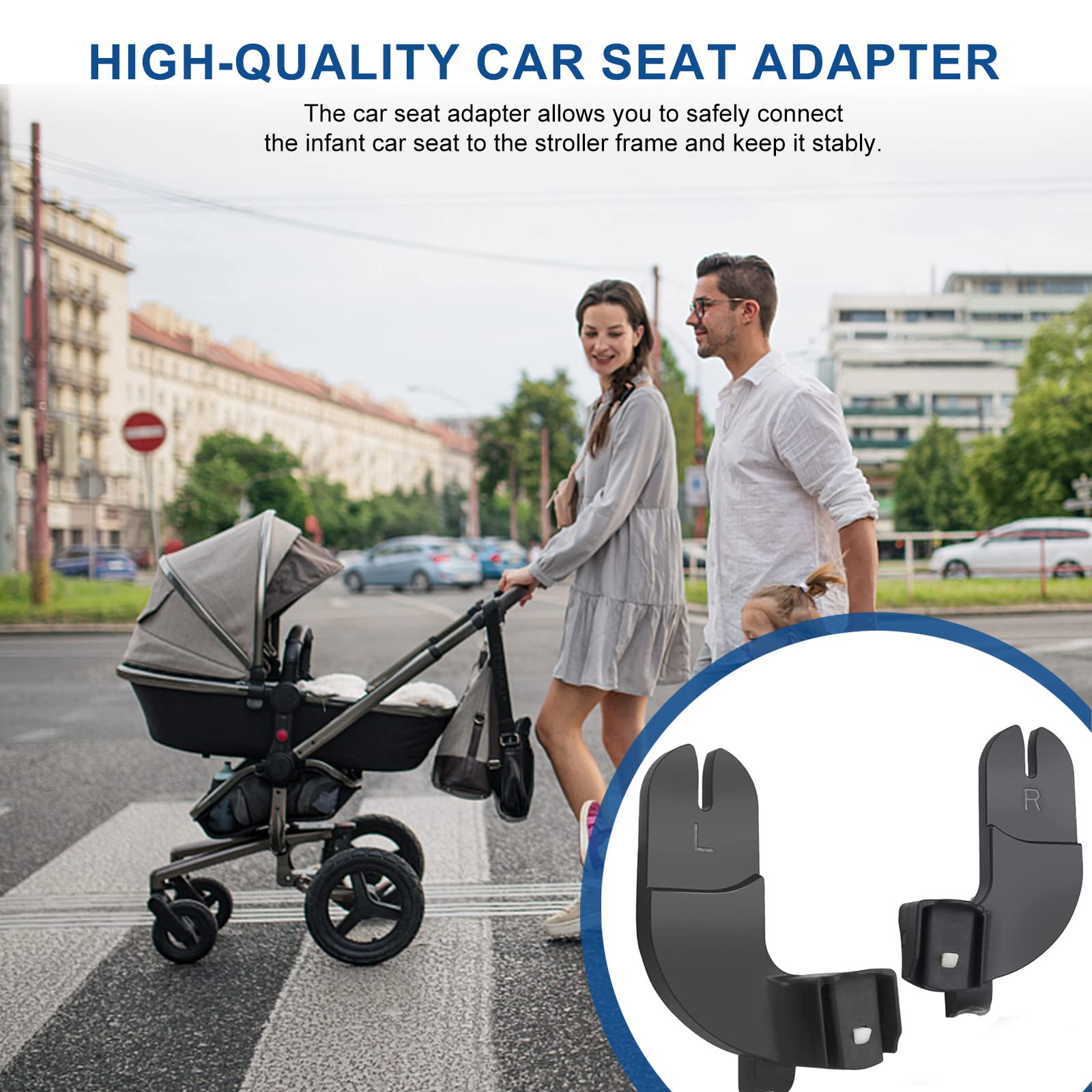 UTNVBTR car seat adapter pair included in the package