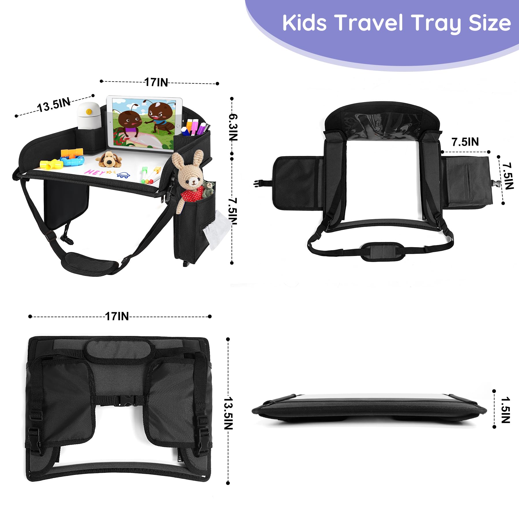 UTOLLOVE compact, wipe-clean surface is easy to wipe after meals and play.