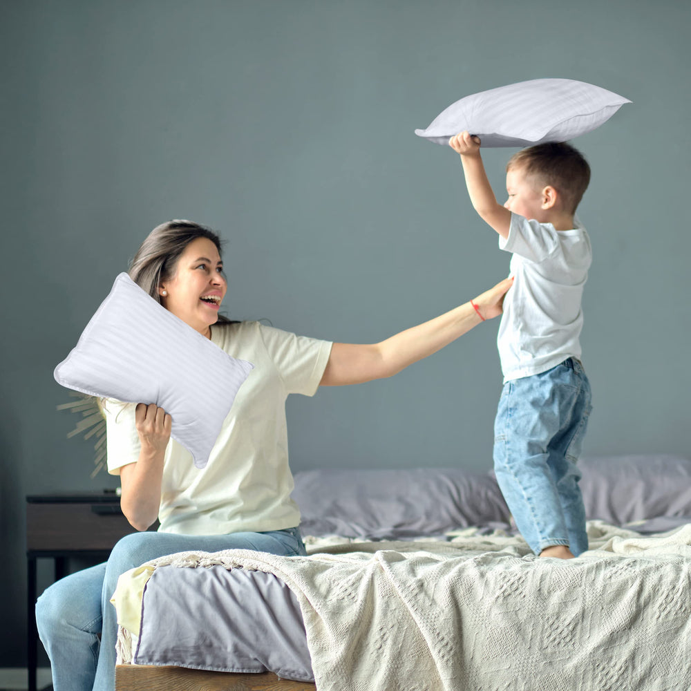 Utopia Bedding pair pack brings two pillows for shared or rotated use.