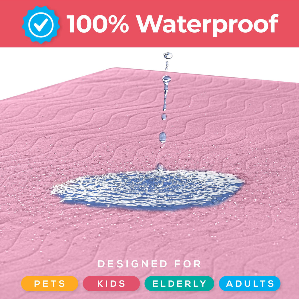 Utopia Bedding pink underpad designed for versatile care across ages and pets.
