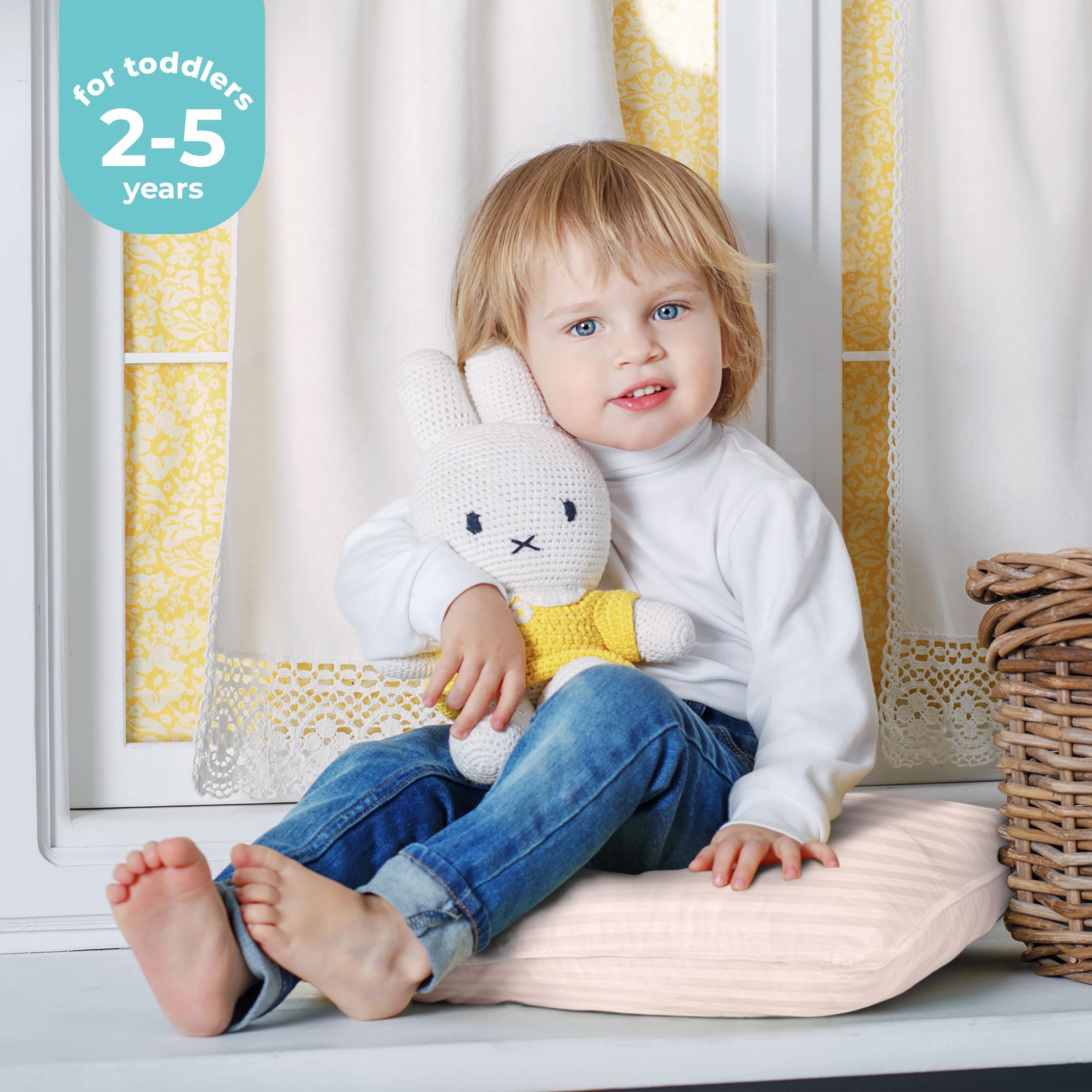 Utopia Bedding toddler pillow 13x18 dimensions fit standard toddler beds and travel