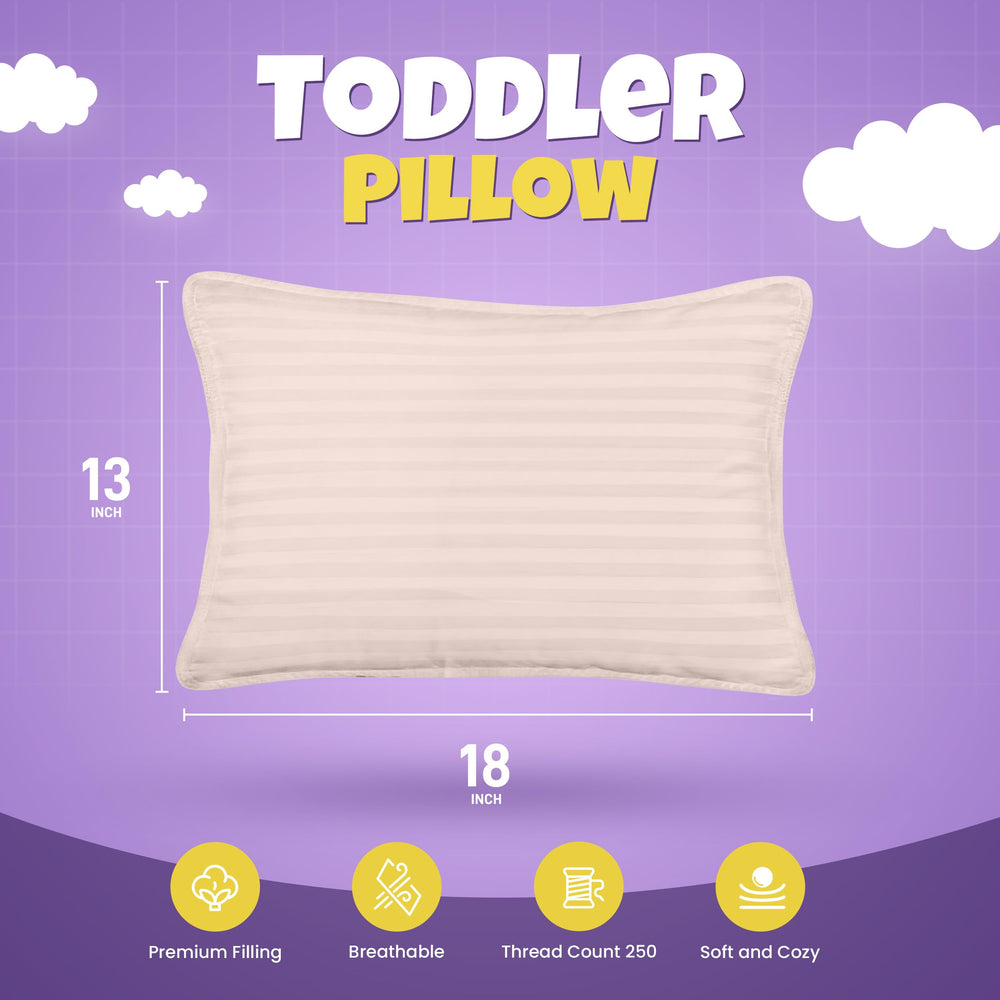 Utopia Bedding toddler pillow light pink packaged in pair for easy replacement and matching bedding