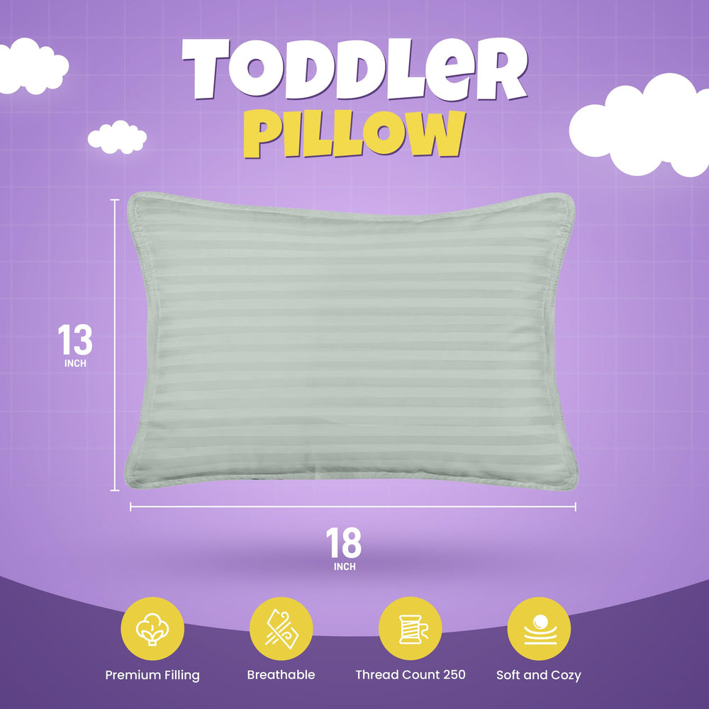 Utopia Bedding Toddler Pillow cotton blend cover for cooling comfort