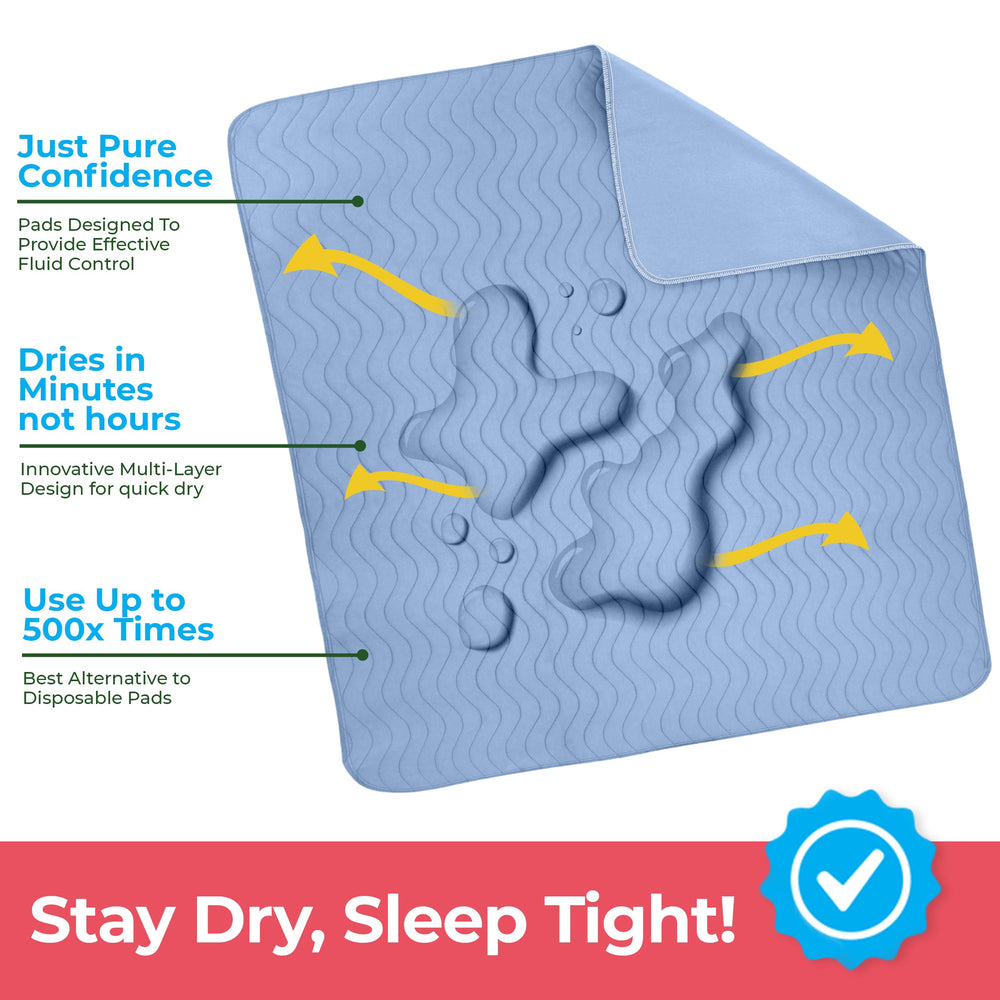 Utopia Bedding underpad dry-surface keeps surfaces comfortable longer.
