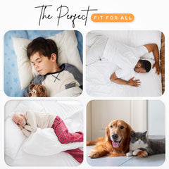 Utopia Bedding underpad demonstrates versatile use for kids, adults, and pets.