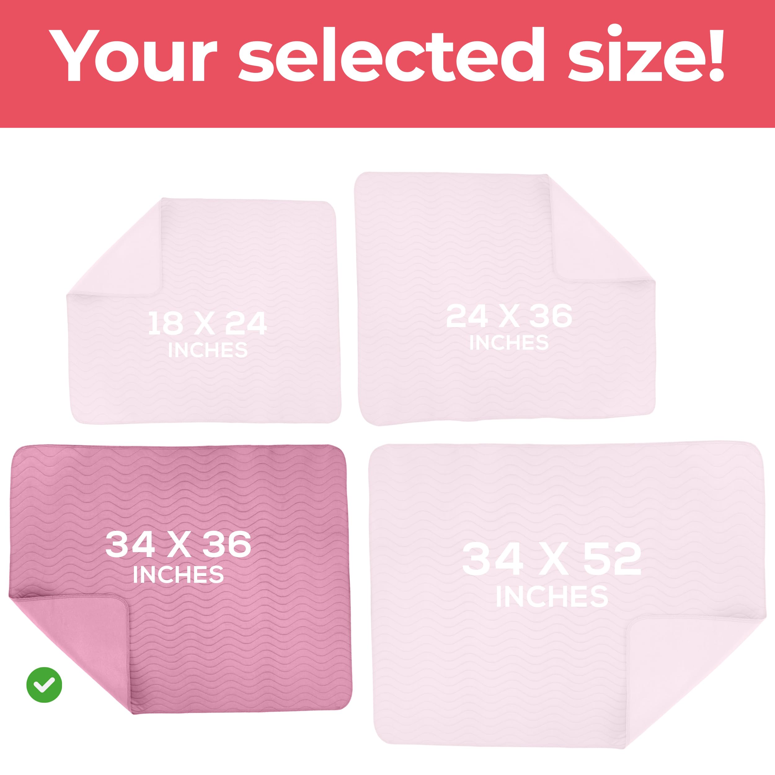 Utopia Bedding underpads suitable for kids, adults, seniors, and pets on furniture.