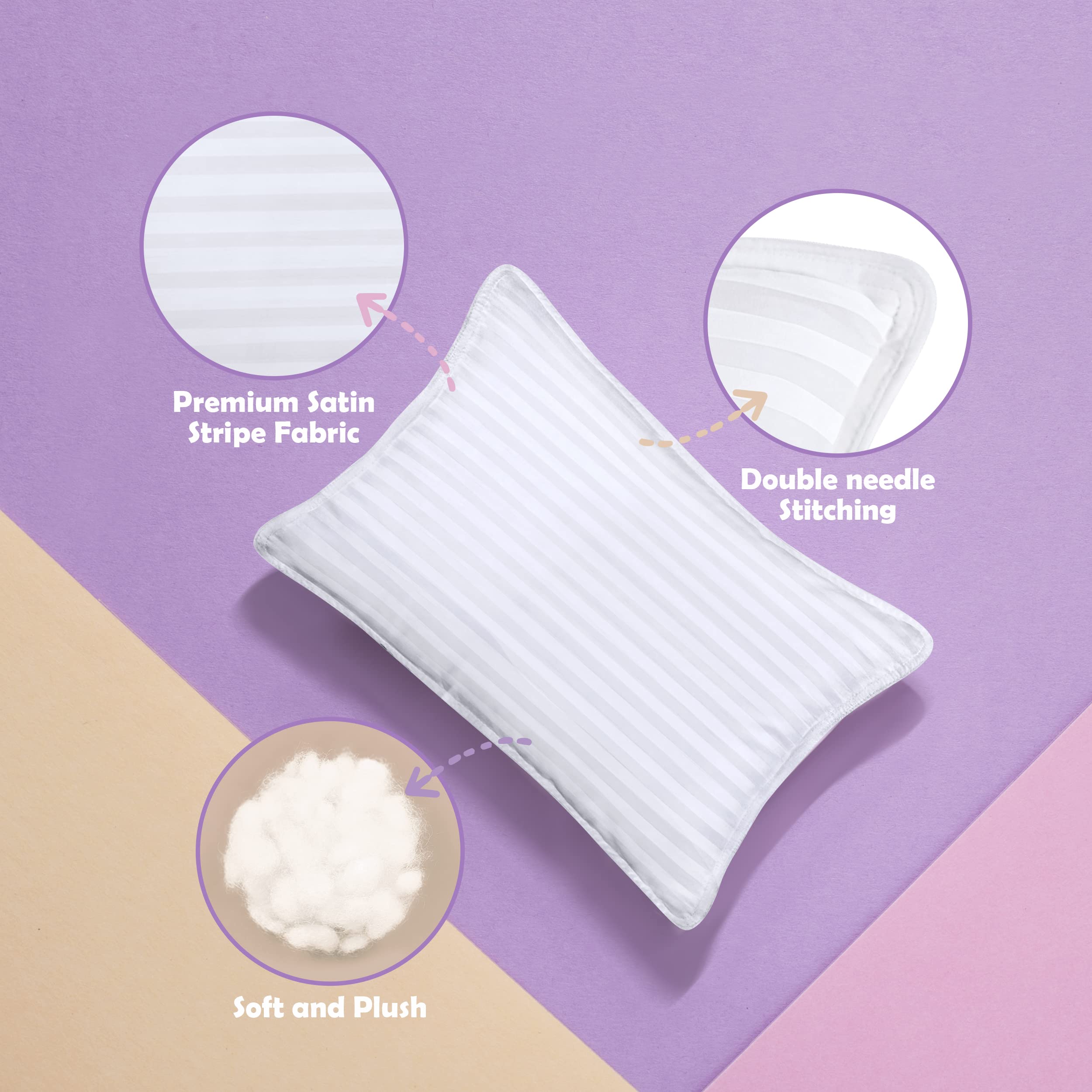 Utopia Bedding youth pillow shows 16x22 dimensions for perfect sizing.