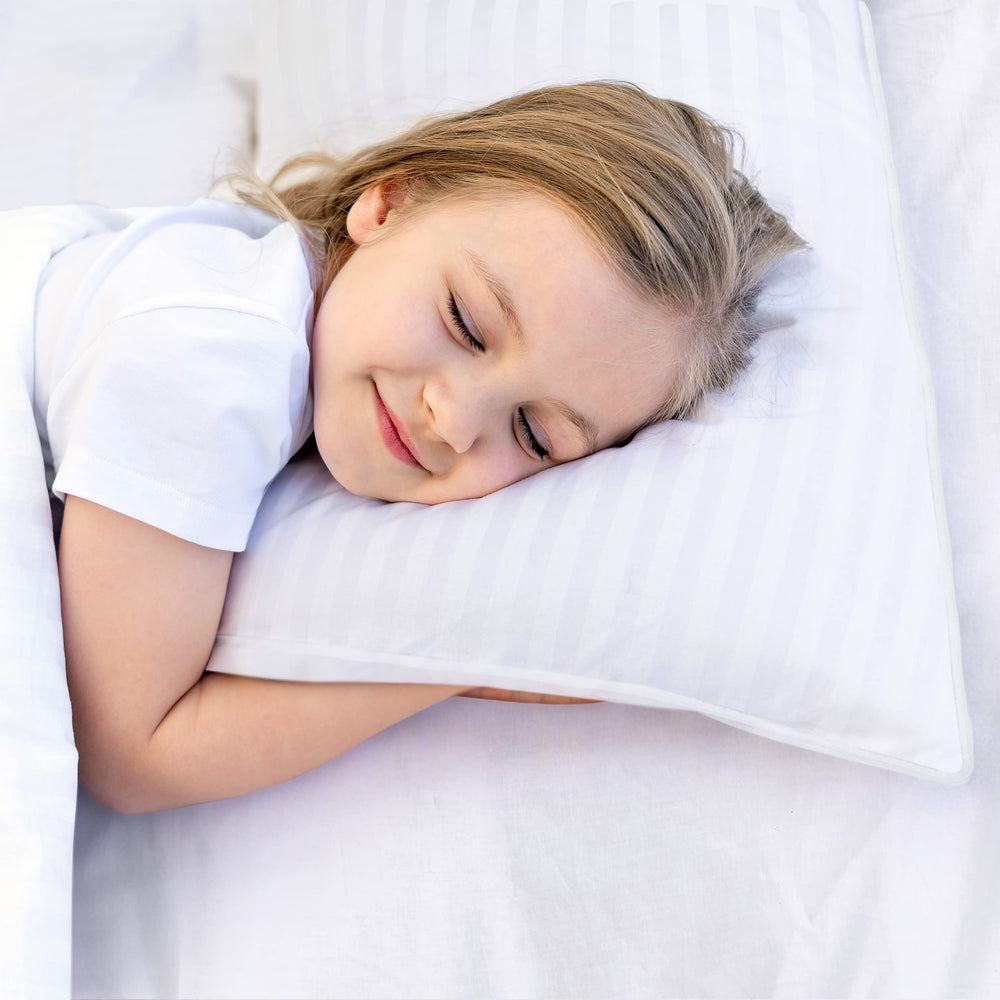 Utopia Bedding youth pillow soft fabric closeup for kids' comfort.