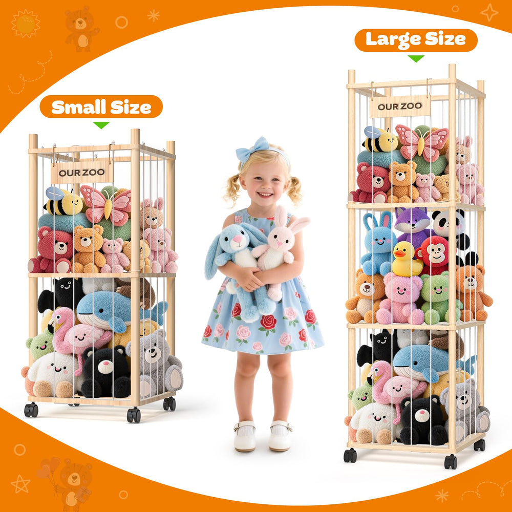 Uvellgift personalized nameplate for the plush display adds a playful touch.