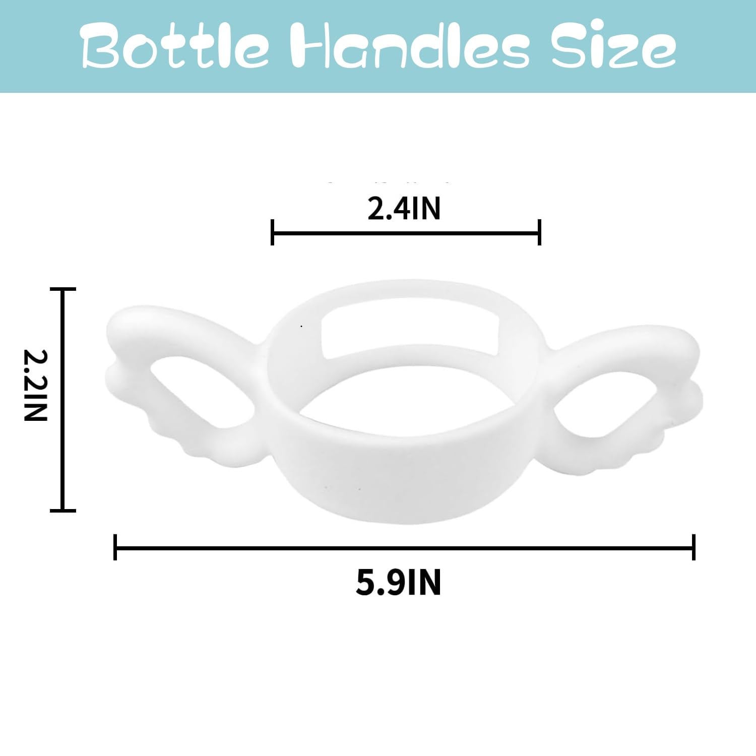 UWSTE soft silicone grip handle on bottle promoting independent feeding.