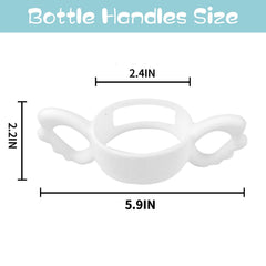 UWSTE soft silicone grip handle on bottle promoting independent feeding.