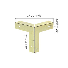 uxcell 32mm metal edge guard showing sturdy yellow finish