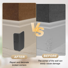 uxcell 4 inch corner protector on desk with easy adhesive install