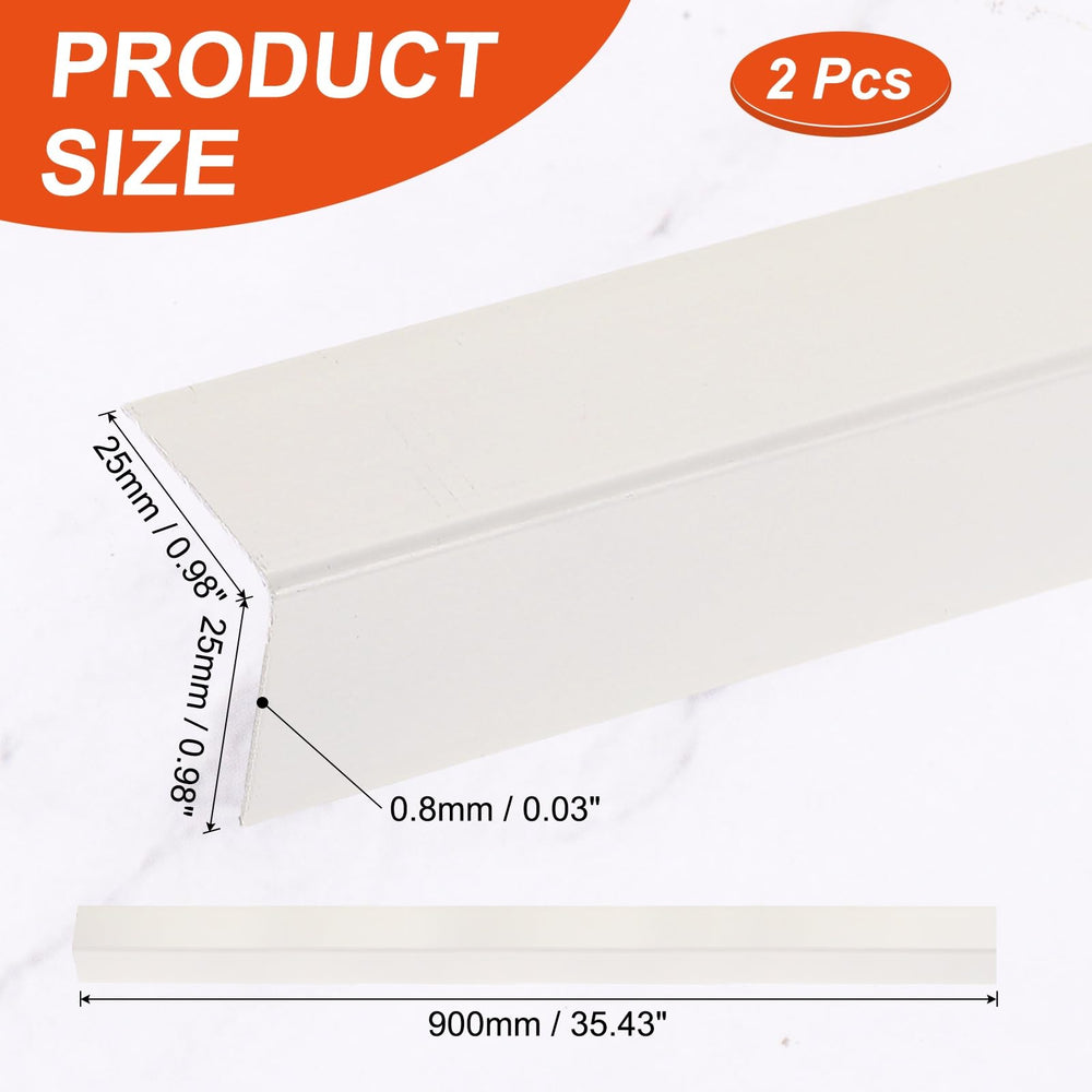 uxcell aluminum corner protector milk brown showing easy installation setup