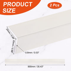 uxcell aluminum corner protector milk brown showing easy installation setup