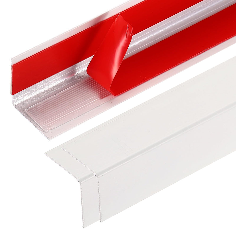 uxcell apricot gray wall corner guard close-up demonstrates durable edge protection