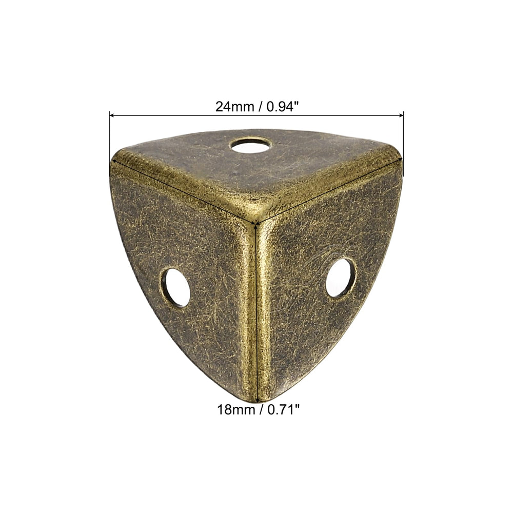 uxcell bronze edge guard 18mm installed on a wooden case