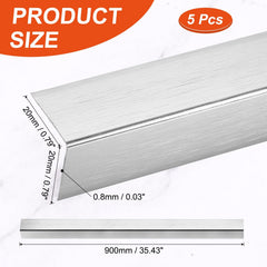 uxcell 5pc set shown with adhesive backing for easy peel-and-stick installation